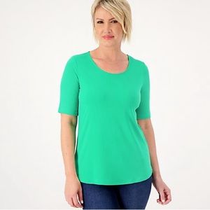 QVC’S Susan Graver Modern Essentials Reg Liquid KnitTunic size L NWOT